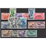Emissioni Generali - 1933 - Decennale Marcia su Roma, serie n° 32/41 + P.A. 22/29. Cert.: IC. Cat € 1.300 (**)