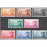 A.O.I. - 1941 - Fratellanza italo tedesca, serie n° 34/40 + P.A. 21. Cat. € 180 (**)