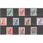 Castelrosso - 1924 - Soprast., serie n° 15/24. Cat. € 100 (**)