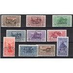 Castelrosso - 1932 - Garibaldi, serie n° 30/39. Cat. € 700 (U)