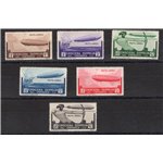 Cirenaica - 1933 - P.A. Crociera Zeppelin, serie n° 12/17. Cert.: IC. Cat. € 325 (**)