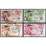 Cirenaica - 1934 - P.A. 1° Volo Roma Buenos Aires, serie n° 20/23. Cert.: IC. Cat. € 550 (U)
