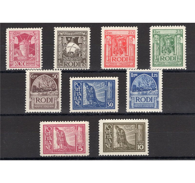 Egeo - 1929 - Pittorica, serie n° 3/11. Cert.: IC. Cert.: Biondi. Cat. € 2.750 (**)