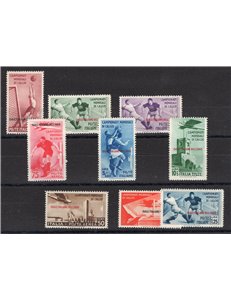 Egeo - 1934 - Calcio, serie n° 75/79 + P.A. 34/37. Cert.: IC. Cat. € 2.900 (**)
