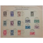 Egeo - 1938 - Bimillenario Augusto, la serie su folder ufficiale con annulli di Rodi, serie n° 99/108 + P.A. 47/51 Cat. € 550 (F