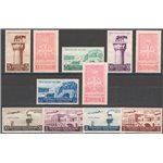 Egeo - 1940 - 1° Mostra Triennale d'Oltremare, serie n° 111/17 + P.A. 52/55. Cat. € 70 (**)