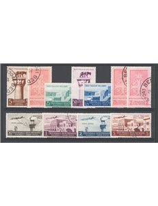 Egeo - 1940 - I Mostra Triennale d'Oltremare, serie n° 111/17 + P.A. 52/55. Cat. € 140 (U)