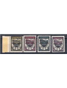 Egeo - 1944 - Occup. Tedesca - P.A. Pro Sinistrati di Guerra, serie n° 56/59. Cat. € 650 (**)