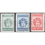 Egeo - 1912 - Ammin. Autonoma, Colosso di Rodi, serie n° 1/3. Cat. € 50 (**)