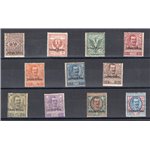 Eritrea - 1903 - Floreale soprast., serie n° 19/29. Cert.: IC. Cat. € 4.500 (**)