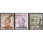 Eritrea - 1916 - Michetti e Floreale, serie n° 38/40. Cert.: Biondi. Cat. € 1.200 (U)