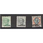 Eritrea - 1925 - Soprast., serie n° 93/95. Cert.: Biondi. Cat. € 240 (U)