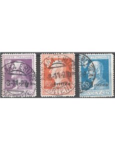 Eritrea - 1927 - Volta, serie n° 120/22. Cat. € 180 (U)