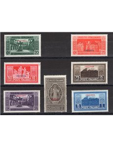 Eritrea - 1929 - Montecassino, serie n° 145/51. Cert.: IC. Cat. € 300 (**)