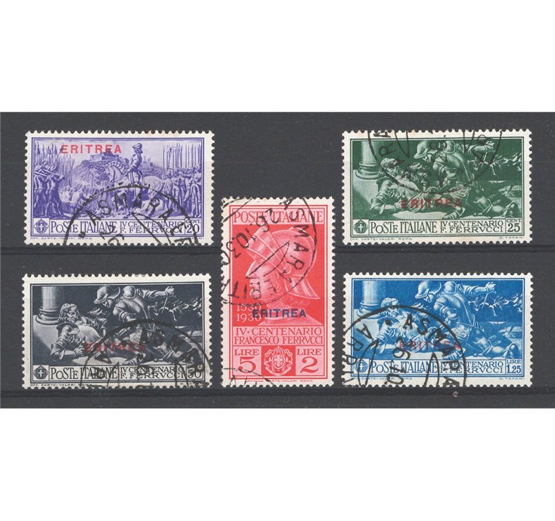 Eritrea - 1930 - Ferrucci, serie n° 165/69. Cat. € 175 (U)