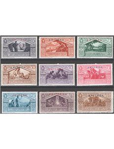 Eritrea - 1930 - Virgilio, serie n° 179/87. Cat. € 75 (**)