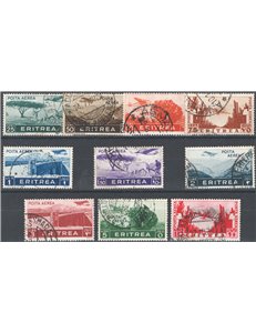 Eritrea - 1934 - P.A. Soggetti africani, serie n° 17/26. Cat. € 120 (U)