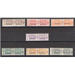 Eritrea - 1916 - Pacchi soprast. nodo con soprast., n° 1 + 3/8. Cert.: Sottoriva. Cat. € 8.000 (**)