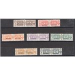 Eritrea - 1916 - Pacchi soprast. con caratteri piccoli sulle due sezioni, n° 1 + 3/8. Cert.: Biondi. Cat. € 4.000 (*)