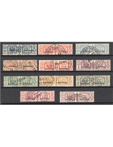 Eritrea - 1927/37 - Pacchi postali con soprast., serie n° 23/32. Cert.: Biondi. Cat. € 5.850 (U)