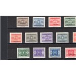 Eritrea - 1934 - Segnatasse soprast., serie n° 26/38. Firm.: ED. Cert.: Biondi. Cat. € 650 (**)