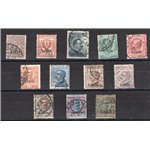 Libia - 1912/15 - Floreale e Michetti soprast., serie n° 1/12. Cert.: IC. Cat. € 1.350 (U)