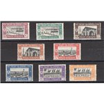Libia - 1927 - I Fiera di Tripoli, serie n° 66/71 + Ex 14/15. Cert.: IC. Cat. € 300 (**)