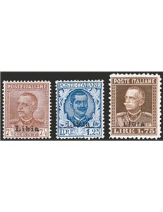 Libia - 1928/29 - Soprast., serie n° 78/80. Cat. € 600 (**)