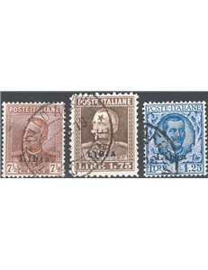 Libia - 1928/29 - Soprast., serie n° 78/80. Cat. € 150 (U)