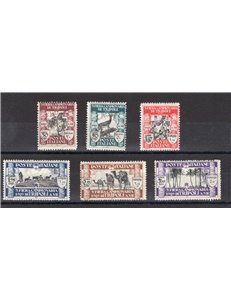 Libia - 1929 - III Fiera di Tripoli, serie n° 81/86. Cert.: IC. Cat. € 1.375 (**)