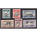 Libia - 1929 - III Fiera di Tripoli, serie n° 81/86 con annulli originali della manifestazione. Cert.: IC. Cert.: Biondi. Cat. €