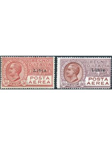 Libia - 1928/29 - P.A., serie n° 1/2. Cert.: Biondi. Cat. € 400 (**)