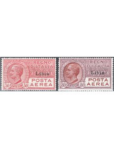Libia - 1928/29 - P.A. Vittorio Emanuele, serie n° 1/2. Cat. € 150 (*)