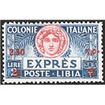 Libia - 1927/33 - Espressi Italia Turrita dent. 11, serie n° 12/13. Cert.: IC. Cat. € 1.120 (**)