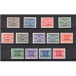 Libia - 1934 - Segnatasse soprast., serie n° 12/24. Cert.: Biondi. Cat. € 1.125 (**)