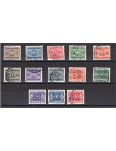 Libia - 1915 - Segnatasse soprast., serie n° 12/24. Cat. € 400 (U)