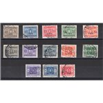 Libia - 1915 - Segnatasse soprast., serie n° 12/24. Cat. € 400 (U)