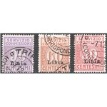 Libia - 1915 - Servizio commissioni serie n° 1/3. Cert.: IC. Cat. € 1.200 (U)