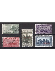 Oltre Giuba - 1926 - San Francesco, serie n° 24/28. Cert.: IC. Cat. € 550 (U)