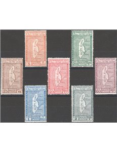 Oltre Giuba - 1926 - Annessione, serie n° 29/35. Cat. € 55 (**)