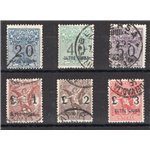Oltre Giuba - 1925 - Segnatasse vaglia soprast., serie n° 1/6. Cert.: Biondi. Cat. € 3.000 (U)
