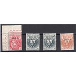 Somalia - 1916 - Croce Rossa, serie n° 19/22. Cert.: Biondi. Cat. € 1.350 (**)