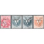 Somalia - 1916 - Croce Rossa, serie n° 19/22. Cert.: IC. Cat. € 320 (U)