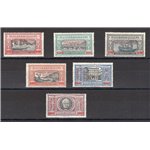 Somalia - 1924 - Manzoni soprast., serie n° 55/60. Cert.: RD. Cat. € 2.500 (**)