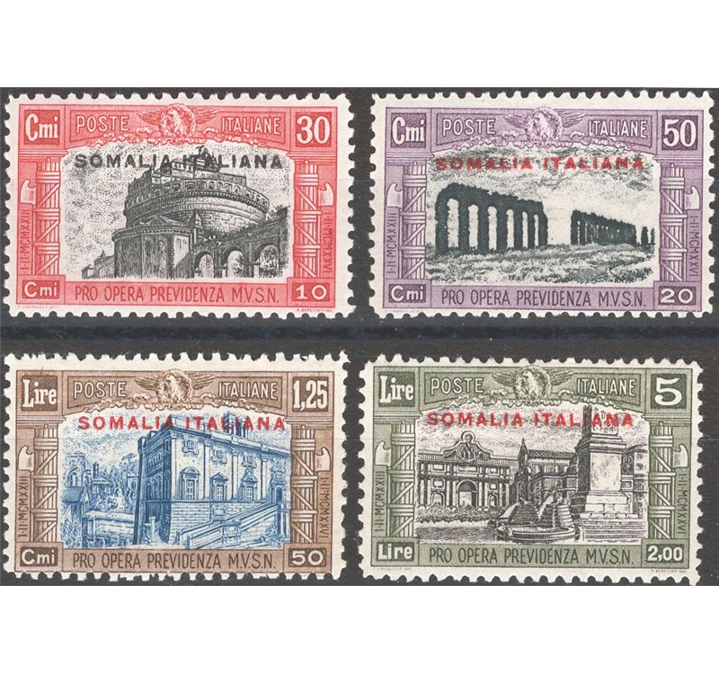 Somalia - 1929 - Milizia II, serie n° 119/22. Cat. € 40 (*)