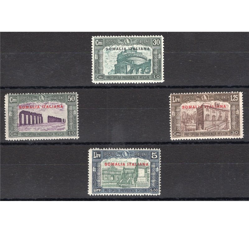 Somalia - 1930 - Milizia III, serie n° 140/43. Cert.: IC. Cat. € 1.100 (**)