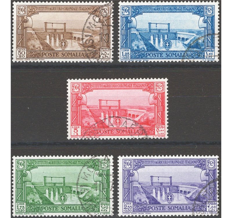 Somalia - 1930 - Istituto Agricolo Coloniale, serie n° 144/48 con annulli non garantiti in quanto poco leggibili. Cat. € 300 (**