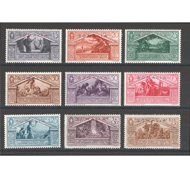Somalia - 1930 - Virgilio, serie n° 149/57. Cat. € 75 (**)