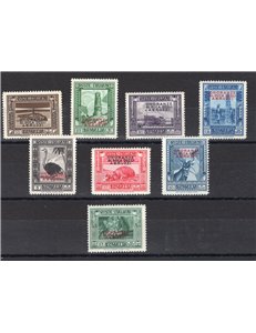 Somalia - 1934 - Onoranze al Duca degli Abruzzi, serie n° 185/92. Cert.: IC. Cat. € 1.000 (**)