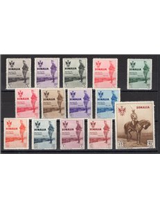Somalia - 1935 - Visita del Re, serie n° 199/212. Cert.: IC. Cat. € 2.500 (**)